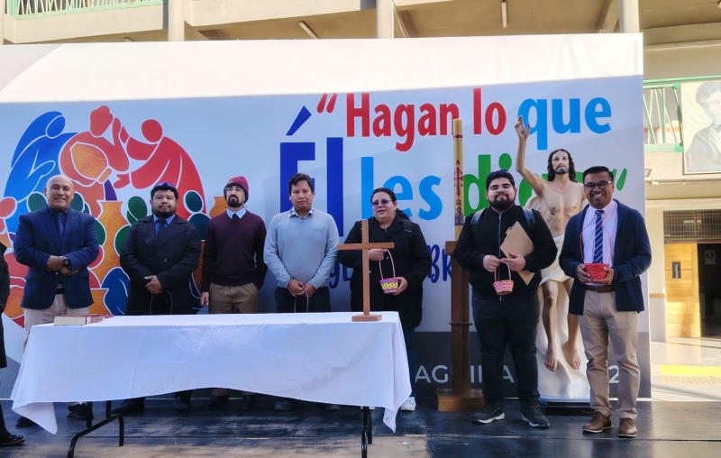 Colegio Don Bosco Calama celebró la Pascueta de Resurrección con significativo gesto comunitario